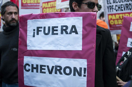 El mundo se une a la voz para protestar contra Chevron